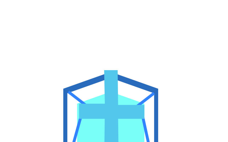 Download Шаблон логотипа "Church Logo Template" / Church Logo Template - Шаблон логотипа на тему графика church logo 3d appearance branding clean client depth design dimensional display effects floor graphic great icon mockup office photo-realistic presentation