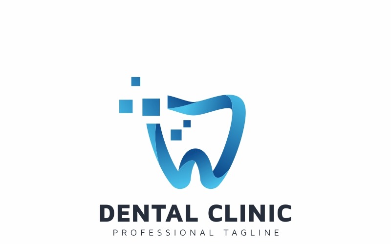Download Шаблон логотипа "Dental Clinic Logo Template" / Dental Clinic Logo Template - Шаблон логотипа на тему графика caries child children clean clear clinic decay dental dentist dentistry doctor fresh futuristic branding geek identity kid medical orthodontist apple