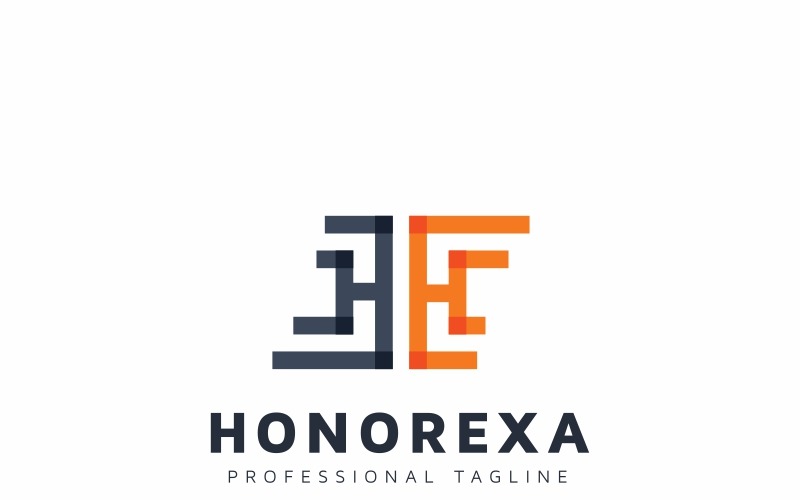 Download Шаблон логотипа "Honorexa H Letter Logo Template" / Honorexa H Letter Logo Template - Шаблон логотипа на тему графика bold business clean construction crisp h letter h logo hotel initial insurance iron logotype metal modern professional real estate rounded