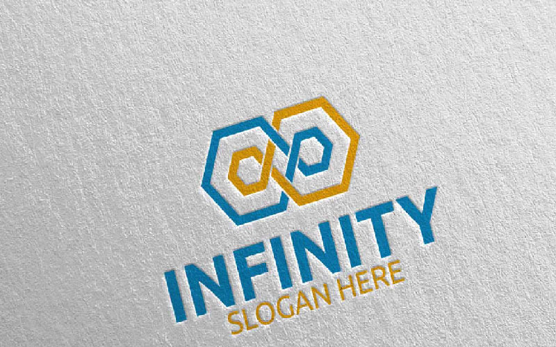 Infinity loop Design 19 logotyp mall