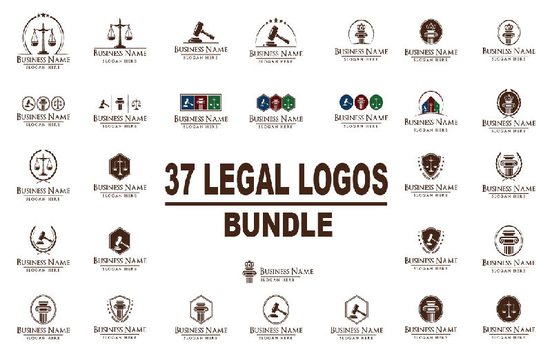 Modèle de logo avocat et avocat