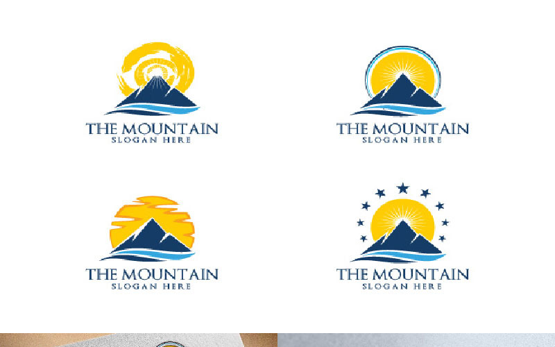 Download Шаблон логотипа "Mountain 2 Logo Template" / Mountain 2 Logo Template - Шаблон логотипа на тему графика adventure blue camping ecology entertainment finance firm hiking insurance landscape logo mountain multimedia peak photography
