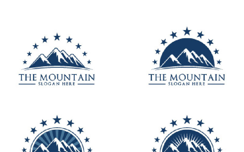 Download Шаблон логотипа "Mountain 3 Logo Template" / Mountain 3 Logo Template - Шаблон логотипа на тему графика adventure blue camping eco ecology entertainment finance firm green high hiking insurance landscape logo mountain multimedia natural nature peak photography