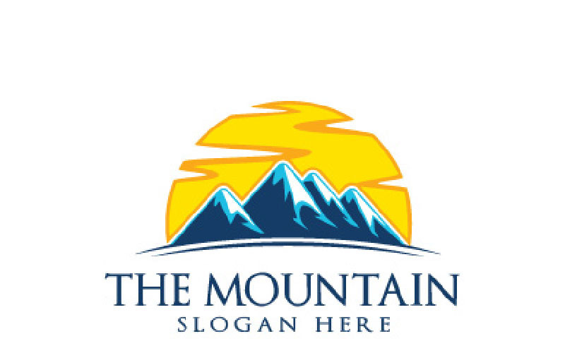 Download Шаблон логотипа "Mountain Logo Template" / Mountain Logo Template - Шаблон логотипа на тему графика adventure blue camping eco ecology entertainment finance firm green high hiking insurance landscape logo mountain multimedia natural nature peak photography