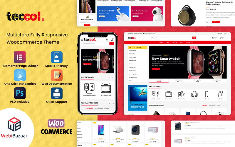 Teccol-响应式WordPress WooCommerce主题