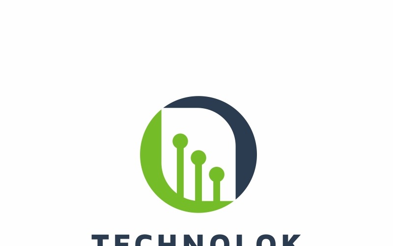 Download Шаблон логотипа "Technolok Logo Template" / Technolok Logo Template - Шаблон логотипа на тему графика beautiful blog blue circle creative design engineering globe gradient graphic modern orange professional round tech together unite vector web world