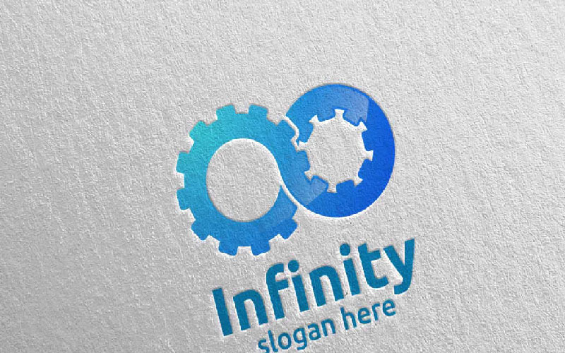 Infinity loop Design 9 Logo modello