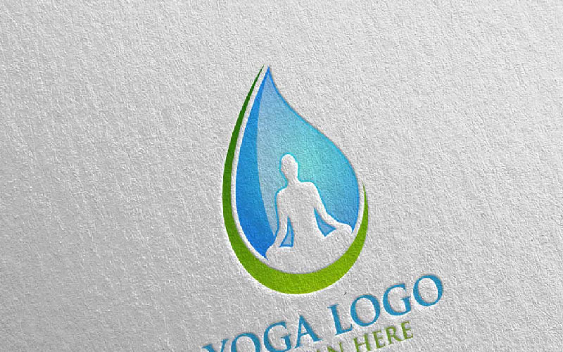 Download Шаблон логотипа "Yoga 3 Logo Template" / Yoga 3 Logo Template - Шаблон логотипа на тему графика yoga spa massage gym therapy logo lotus body clean health life exercise meditation nature care beauty sport leaf garden flower