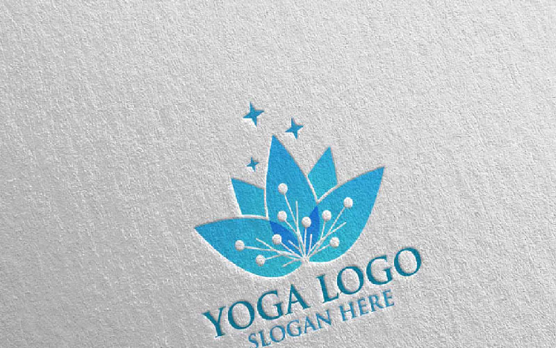 Download Шаблон логотипа "Yoga 6 Logo Template" / Yoga 6 Logo Template - Шаблон логотипа на тему графика yoga spa massage gym therapy logo lotus body clean health life exercise meditation nature care beauty sport leaf garden flower