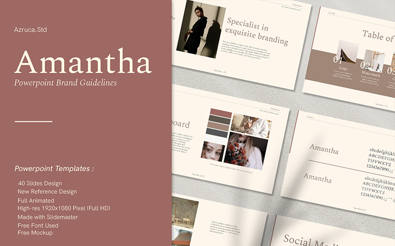 Amantha PowerPoint template