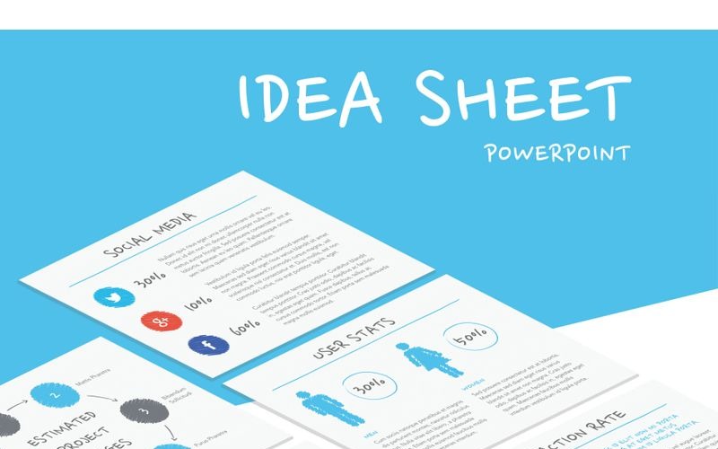 Лист идей Шаблон PowerPoint
