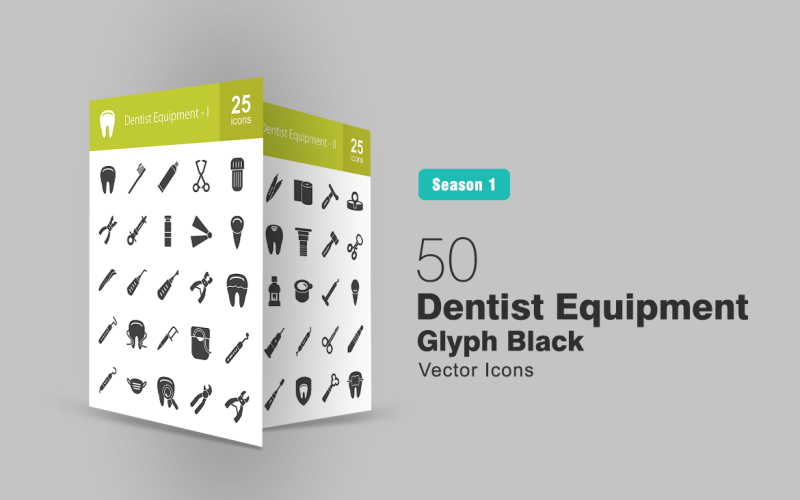Download Набор иконок "50 Dentist Equipment Glyph Icon Set" / 50 Dentist Equipment Glyph Icon Set - Набор иконок на тему графика dentist,icon,dental,tooth,paste,brush,clamps,capsule,pliers,syringe,anaesthetic,crane,floss,probe,mask,examine,extract,forceps,gauze,hammer