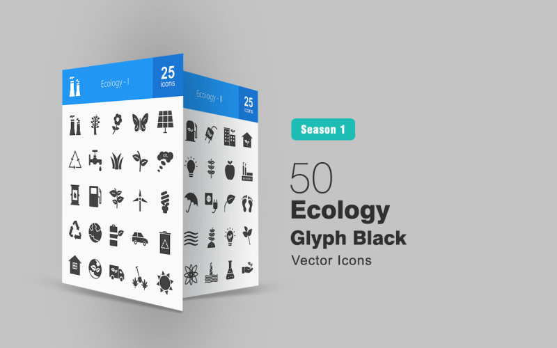 Download Набор иконок "50 Ecology Glyph Icon Set" / 50 Ecology Glyph Icon Set - Набор иконок на тему графика ecology icon nuclear plant solar panel recycle water windmill electric bulb apple sun plantation leaves charging battery factory globe rain