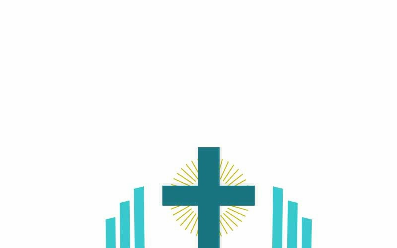 Modello di logo della chiesa