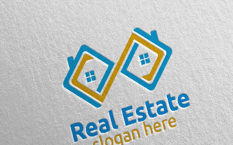 Download Шаблон логотипа "Real Estate Infinity Design 38 Logo Template" / Real Estate Infinity Design 38 Logo Template - Шаблон логотипа на тему графика logo real estate symbol icon business vector infinity house design home building illustration sign construction architecture concept property company abstract