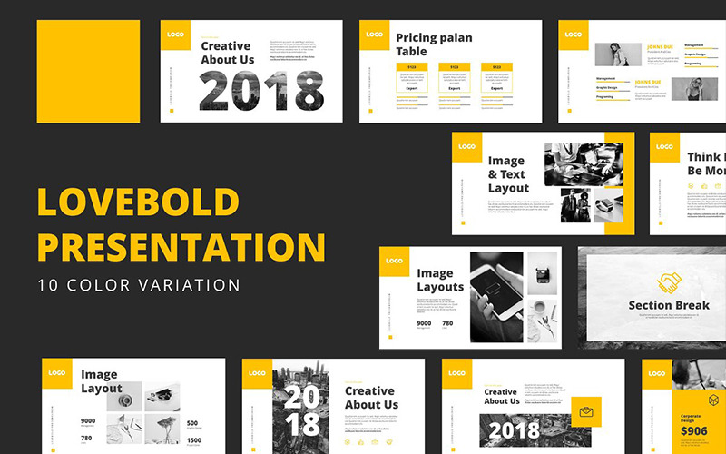 Шаблон Lovebold PowerPoint