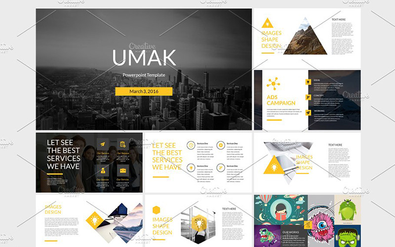 Modèle PowerPoint d'Umak