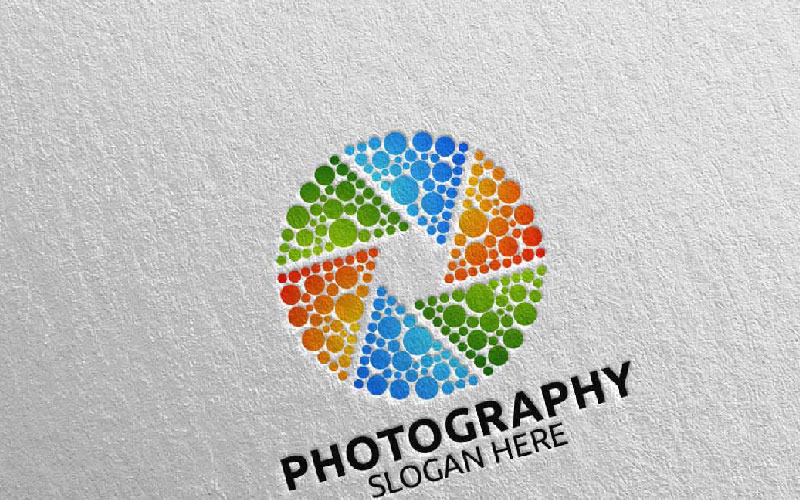 Abstrakte Kamera Fotografie 30 Logo Vorlage