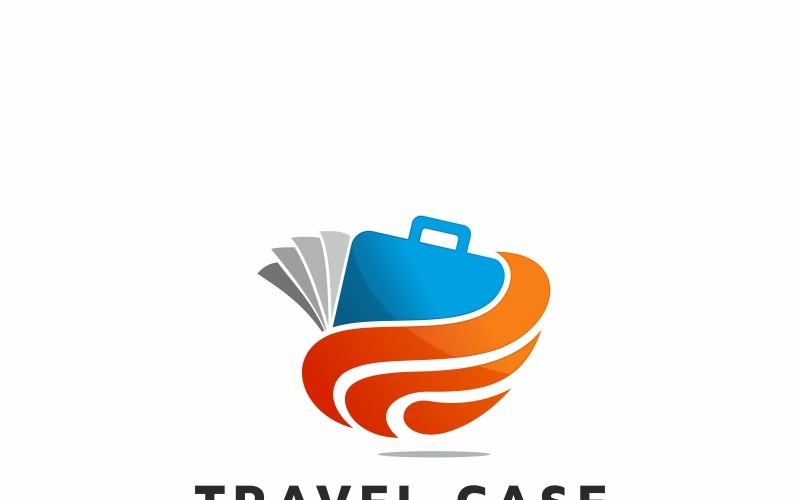 Cestovní kufr Logo šablona