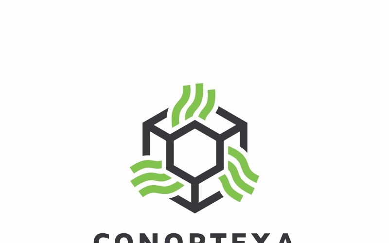 Download Шаблон логотипа "Conortexa Hexagon Logo Template" / Conortexa Hexagon Logo Template - Шаблон логотипа на тему графика agency brand branding business cube finance finances financial firm forest fund funds group hexa hexagon identity invest investment leaves management