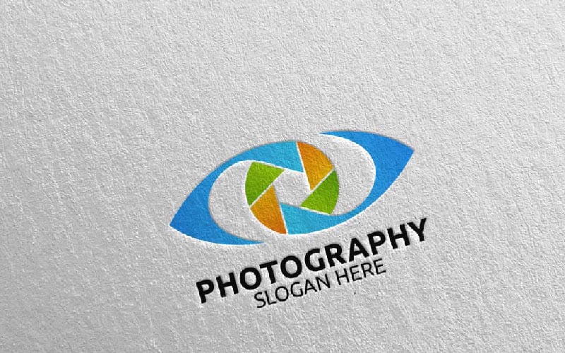 Eye Camera Phootography 19 Logo sjabloon
