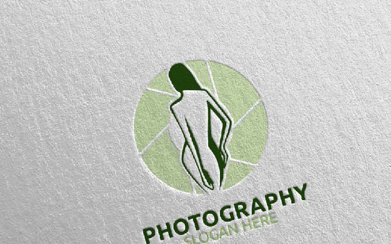 Moda Kamera Fotoğrafçılığı 26 Logo Şablonu