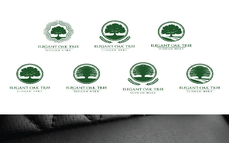 Download Шаблон логотипа "Green Oak Tree 2 Logo Template" / Green Oak Tree 2 Logo Template - Шаблон логотипа на тему графика logo oak tree nature vector plant icon symbol leaf design illustration natural isolated environment element organic sign green forest summer