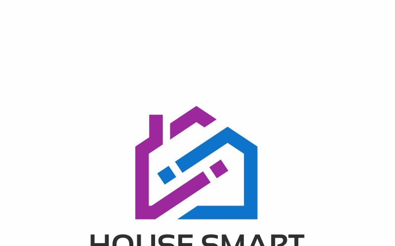 Download Шаблон логотипа "House Infinity Logo Template" / House Infinity Logo Template - Шаблон логотипа на тему графика abstract black blue buy combination endless estate green home house infinity logo loop plumber professional property psd real realtor rent