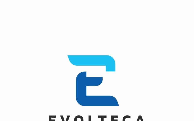 Modèle de logo Evolteca E Letter #94027 - TemplateMonster