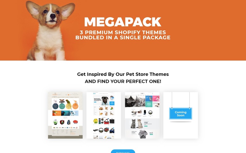 Pack de thèmes pour les magasins d'animaux de compagnie Thème Shopify