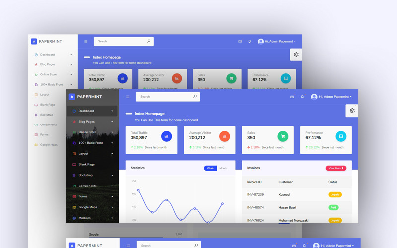 Papermint Dashboard Admin Template