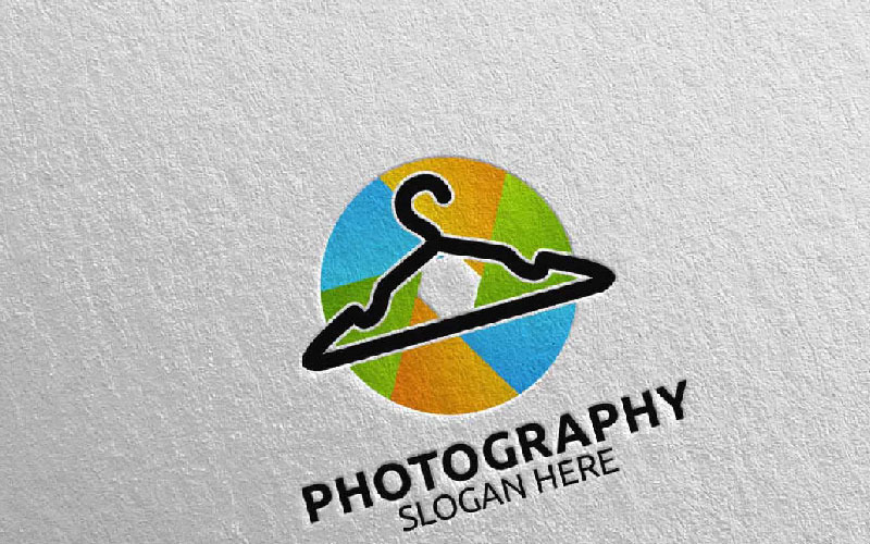 Módní fotoaparát fotografie 28 Logo šablona