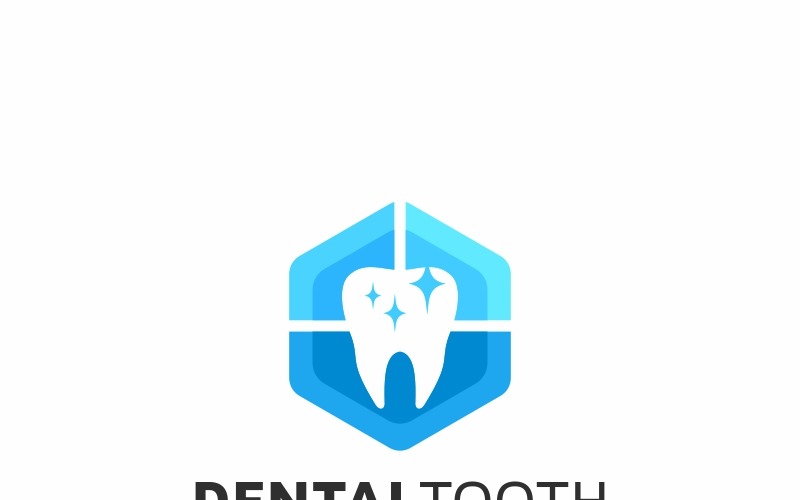 Стоматологічний зуб логотип шаблон