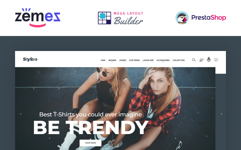 рубашка электронная коммерция дизайн тема prestashop тема