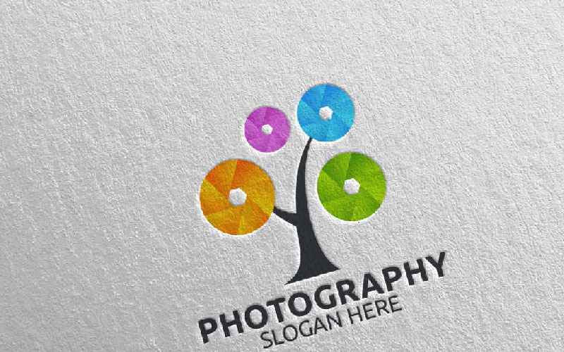 Nature Camera Photography 48 Szablon Logo