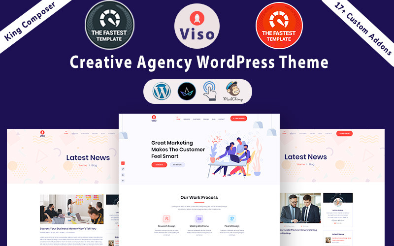 VISO - тема WordPress Creative Agency