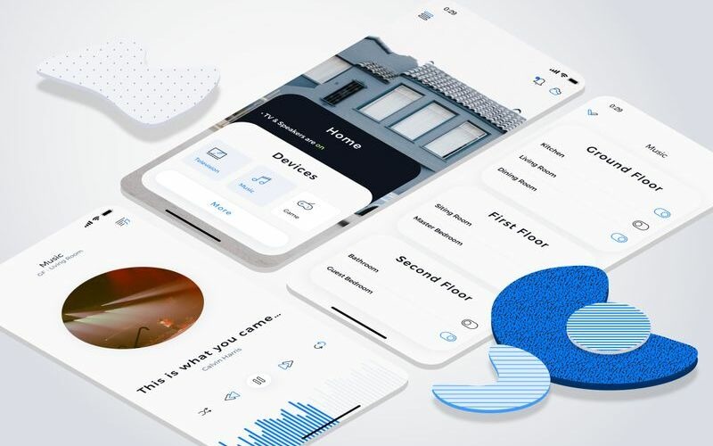 Download Sketch шаблон "Music Light Sketch Template" / Music Light Sketch Template - Sketch шаблон на тему графика 