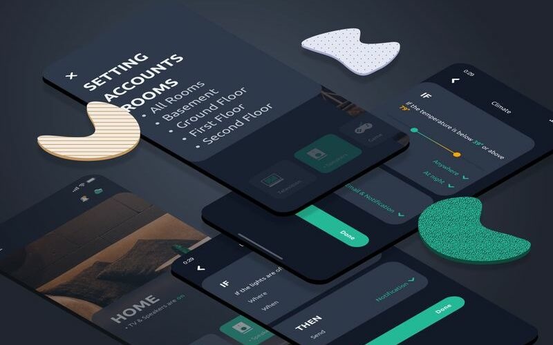 Download Sketch шаблон "Notification Dark Sketch Template" / Notification Dark Sketch Template - Sketch шаблон на тему графика 