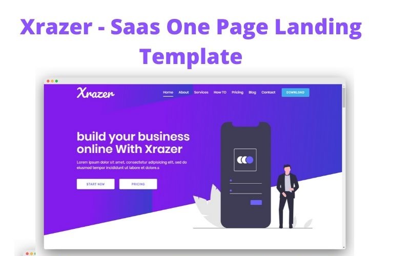 BootStrap 4 Responsive Landing Page Template