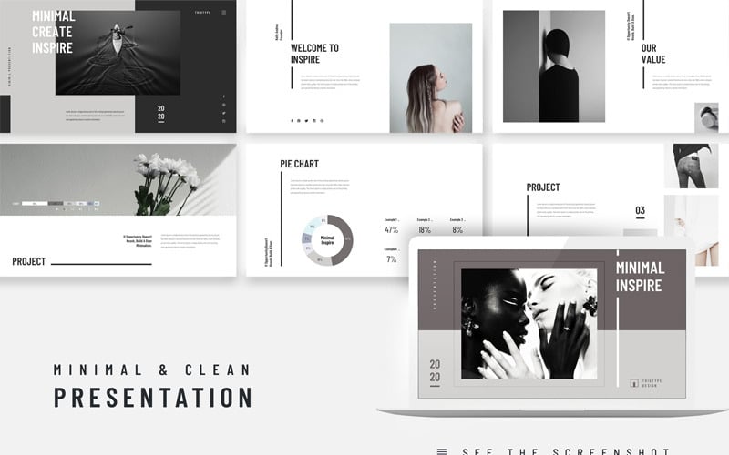 Inspire Minimal Clean Presentation Template Presentazioni Google