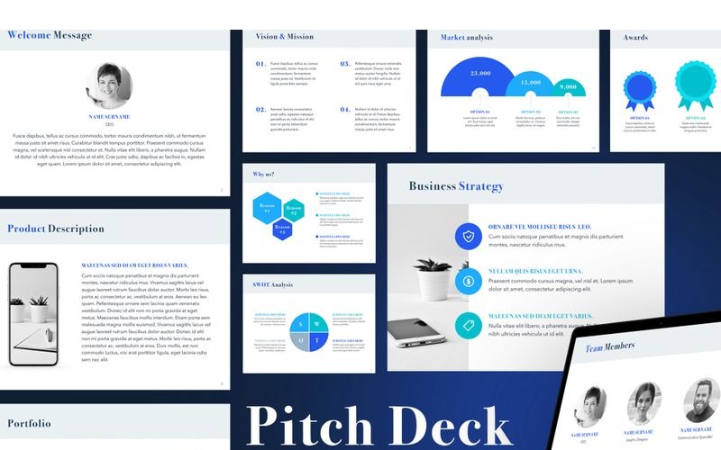 Modello Di Pitch Deck Powerpoint 94251 Templatemonster 