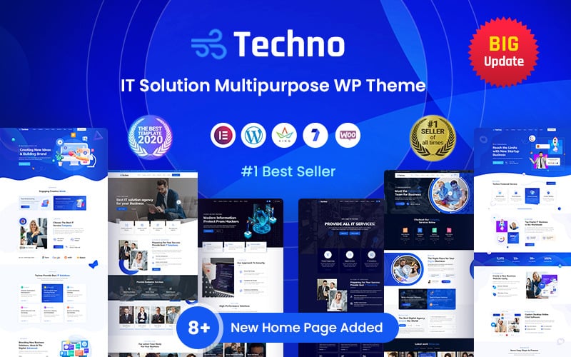Techno - IT 解决方案和业务顾问 WordPress 主题
