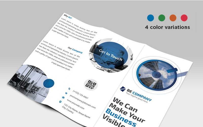 Download Фирменный стиль "Trifold Brochure - Corporate Identity Template" / Trifold Brochure - Corporate Identity Template - Фирменный стиль на тему графика advertising agency branding brochure business businessbrochure clean corporate company creative customizeable financial indesign letter marketing modern multipurpose print printready