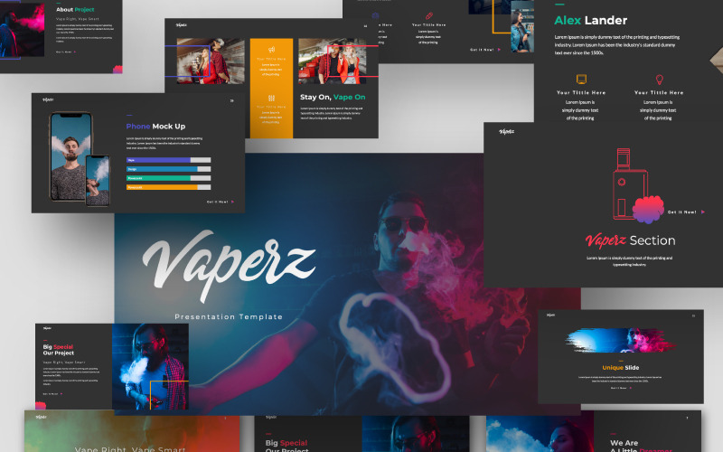 Vaperz Şablon Google Slaytları