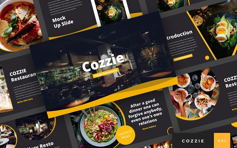 Cozzie - Restaurante Google Slides