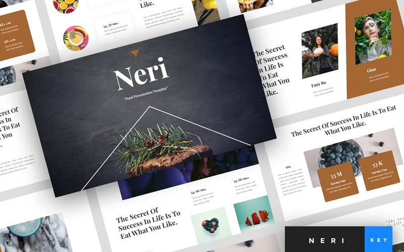 Neri - Food - Keynote-sjabloon