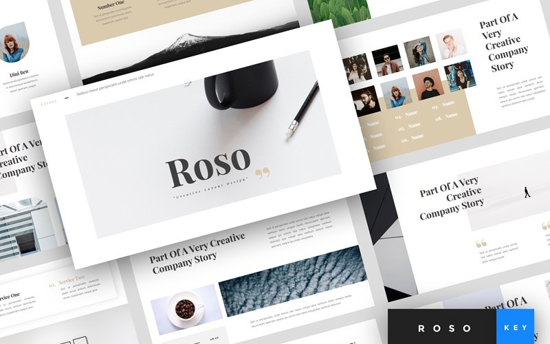 Roso - Creative - основний шаблон