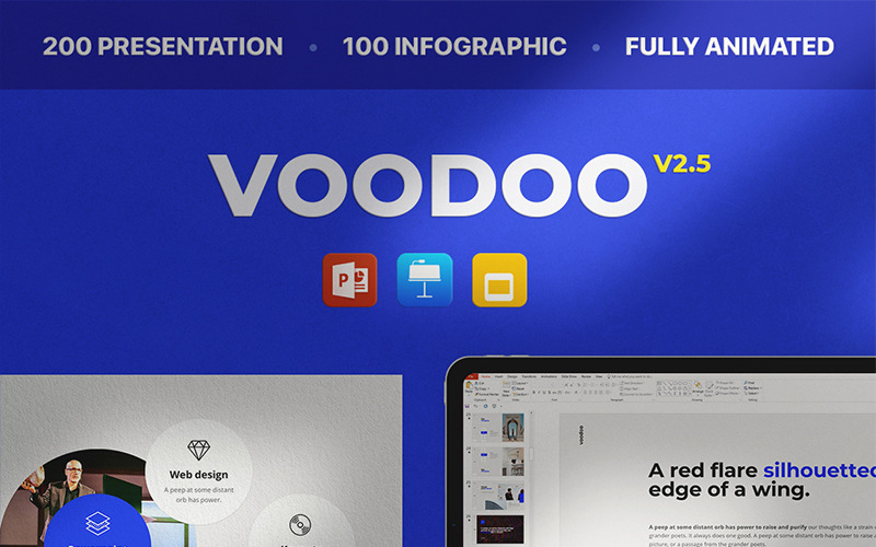 Voodoo v2.5 Keynote, Google Slide, PowerPoint Şablonu