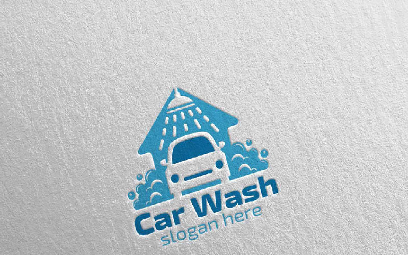 Mall för logotyp för biltvätt 3