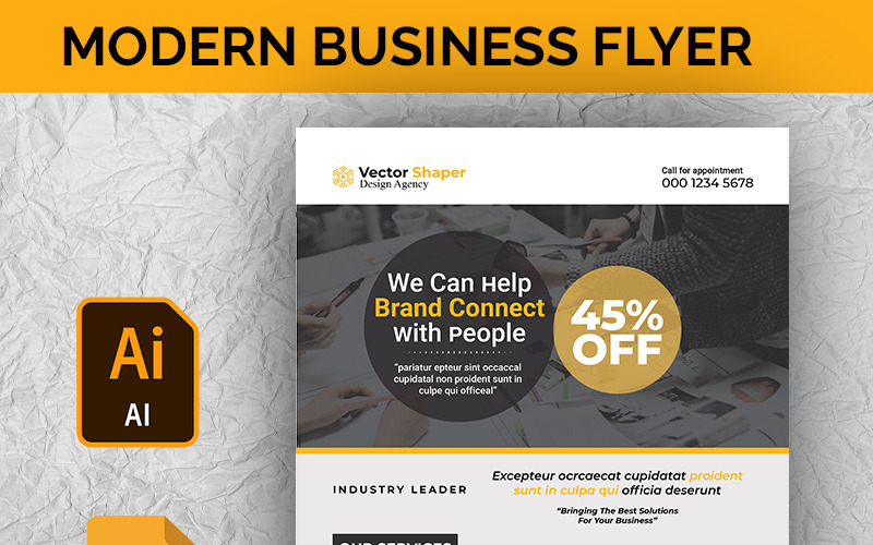 Download Фирменный стиль "Modern Business Flyer - Corporate Identity Template" / Modern Business Flyer - Corporate Identity Template - Фирменный стиль на тему графика abstract building corporate graphic blue green modern professional flyer creative computer official photo play prin stationery studio symple technology web